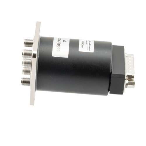 SP4T, Electromechanical Relay Normally Open Switch, DC to 43 GHz, 12VDC, 10W, Indicators, TTL, Diodes, D-Sub, 2.92mm FMSW7290