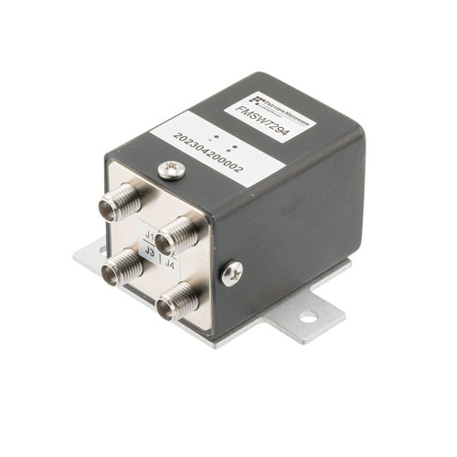 Transfer, Electromechanical Relay Failsafe Switch, DC to 43 GHz, 12VDC, 10W, Solder Terminals, 2.92mm FMSW7294