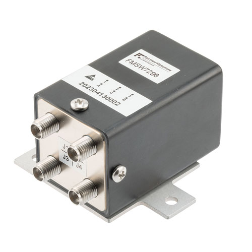 Transfer, Electromechanical Relay Failsafe Switch, DC to 43 GHz, 28VDC, 10W, Indicators, TTL, Diodes, Solder Terminals, 2.92mm FMSW7296