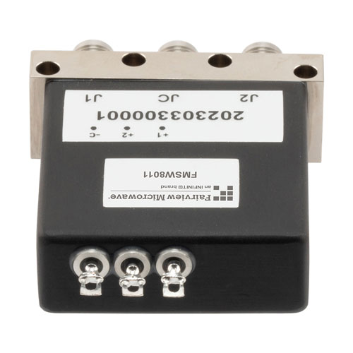 SPDT, Electromechanical Relay Latching Switch, DC to 53GHz, 28VDC, Solder Terminal, 2.4mm FMSW8011