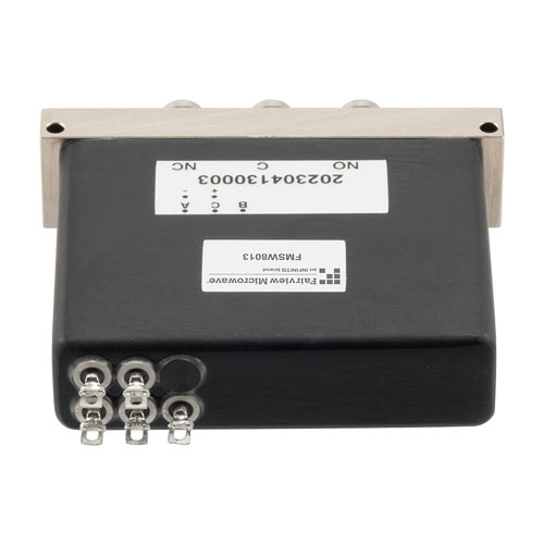 SPDT, Terminated, Electromechanical Relay Failsafe Switch, DC to 53GHz, 28VDC, Indicators, Solder Terminal, 2.4mm FMSW8013