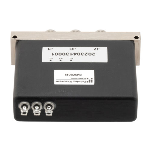 SPDT, Terminated, Electromechanical Relay Latching Switch, DC to 53GHz, 28VDC, Solder Terminal, 2.4mm FMSW8015