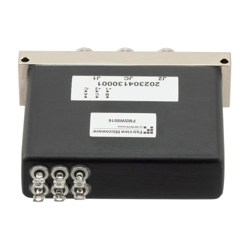 SPDT, Terminated, Electromechanical Relay Latching Switch, DC to 53GHz, 28VDC, Indicators, Solder Terminal, 2.4mm FMSW8016