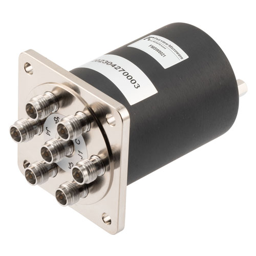 SP6T, Electromechanical Relay Normally Open Switch, DC to 52GHz, 28VDC, D-Sub, 2.4mm FMSW8021