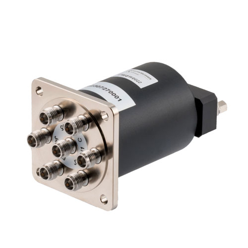 SP6T, Electromechanical Relay Normally Open Switch, 52GHz, 28VDC, Indicators, D-Sub, 2.4mm FMSW8022