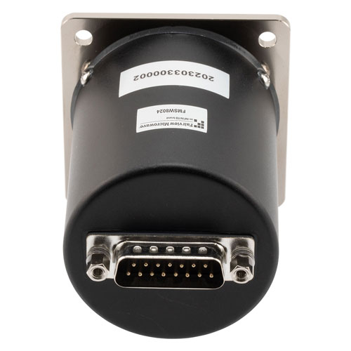 SP6T, Terminated, Electromechanical Relay Latching Switch, DC to 52GHz, 28VDC, Reset, D-Sub, 2.4mm FMSW8024