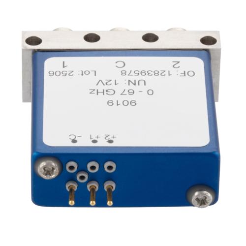 SPDT Latching DC to 67 GHz Electromechanical Relay Switch, 80W, 2M Lifecycles, 12 V, Solder Terminal, 1.85mm FMSW9019