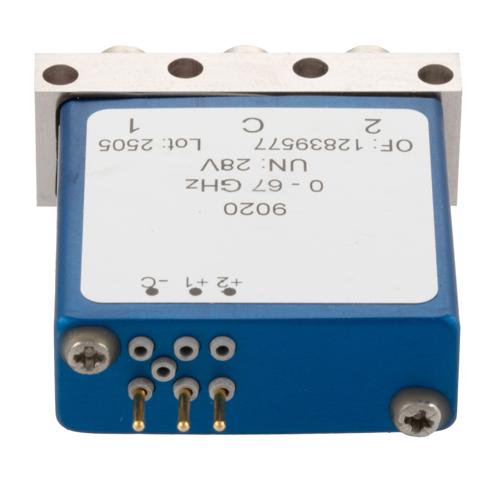 SPDT Latching DC to 67 GHz Electromechanical Relay Switch, 80W, 2M Lifecycles, 28 V, Solder Terminal, 1.85mm FMSW9020