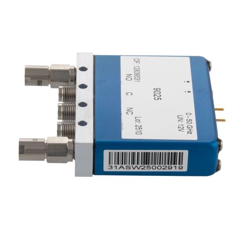 SPDT Failsafe DC to 50 GHz Electromechanical Relay Switch, Terminated, 80W, 2M Lifecycles, 12 V, Solder Terminal, 2.4mm FMSW9025