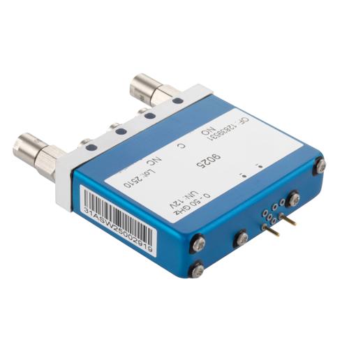 SPDT Failsafe DC to 50 GHz Electromechanical Relay Switch, Terminated, 80W, 2M Lifecycles, 12 V, Solder Terminal, 2.4mm FMSW9025