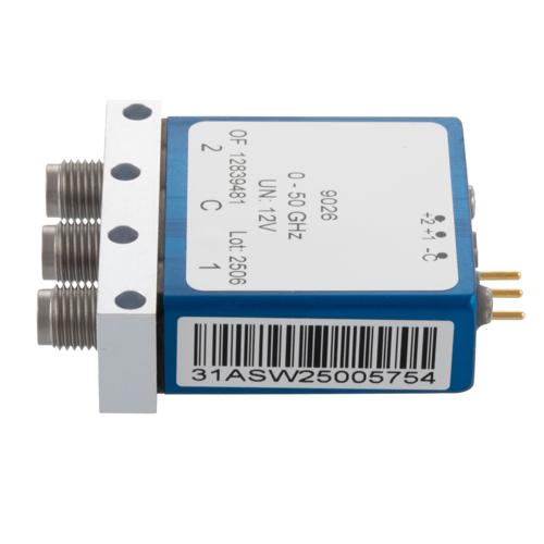 SPDT Latching DC to 50 GHz Electromechanical Relay Switch, 80W, 2M Lifecycles, 12 V, Solder Terminal, 2.4mm FMSW9026