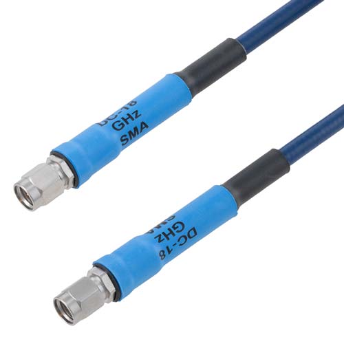 Precision SMA Male to SMA Male Phase Stable Cable .80 Coax in 48 Inch with LF Solder FMTC101-48