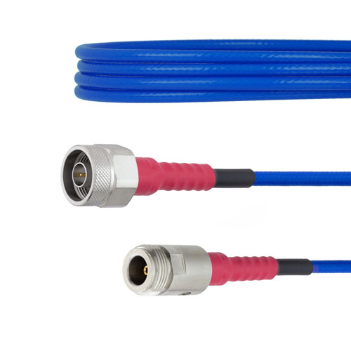 Precision N Male to N Female Phase Stable Cable .80 Coax in 24 Inch with LF Solder FMTC104-24