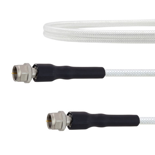 Broadband 75 Ohm F Male to 75 Ohm F Male Cable 75 Ohm FM-SF200LL75 Coax in 72 Inch FMTC603-72