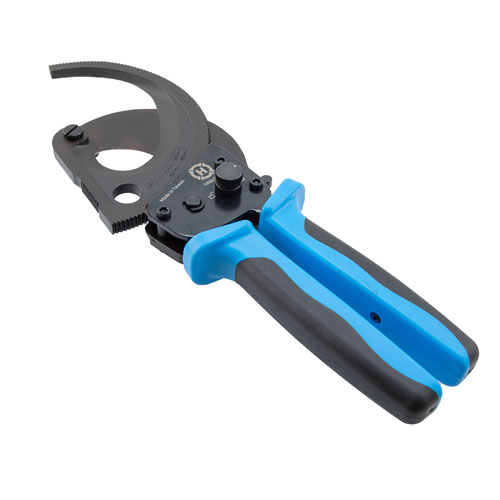 Ratchet Cable Cutter for Copper/Aluminum cable, 2-1/8 inch diameter max, Low-Force FMTL5219