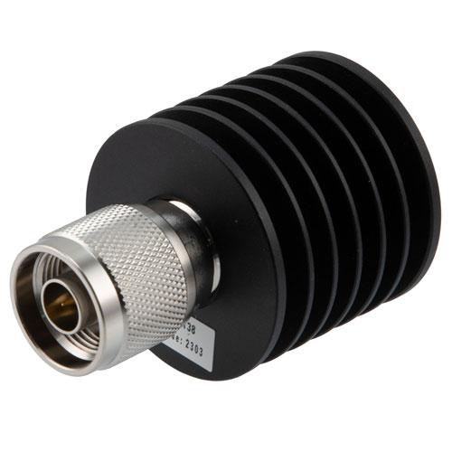 N Male (Plug) Termination (Load) 10 Watts to 12.4 GHz, Aluminum Body, 1.35:1 VSWR FMTR1138