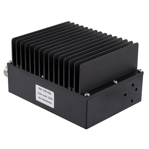 N-type Female (Jack) Termination (Load) 50 Watts, 0.4 GHz to 6 GHz, Low PIM Black Anodized Aluminum FMTR1150