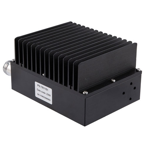 4.3-10 Female (Jack) Termination (Load) 50 Watts, 0.4 GHz to 6 GHz, Low PIM Black Anodized Aluminum FMTR1151