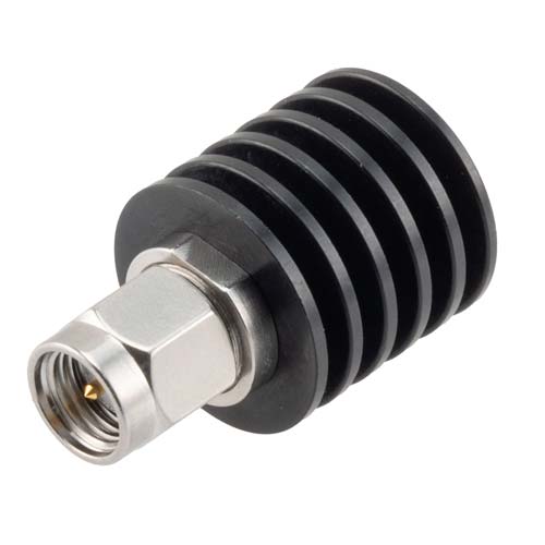 SMA Male (Plug) Termination (Load) 5 Watts to 26.5 GHz, Black Anodized Aluminum Body, 1.30:1 VSWR FMTR1164