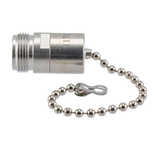 N-Type Female (Jack) Termination (Load) 2 Watts, DC to 18 GHz with Chain, Brass FMTR1171