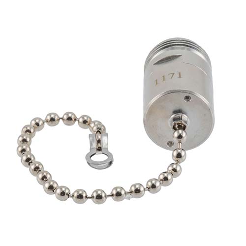 N-Type Female (Jack) Termination (Load) 2 Watts, DC to 18 GHz with Chain, Brass FMTR1171