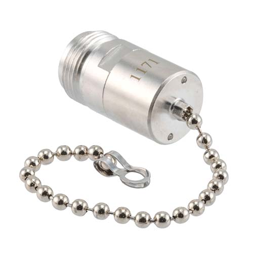 N-Type Female (Jack) Termination (Load) 2 Watts, DC to 18 GHz with Chain, Brass FMTR1171