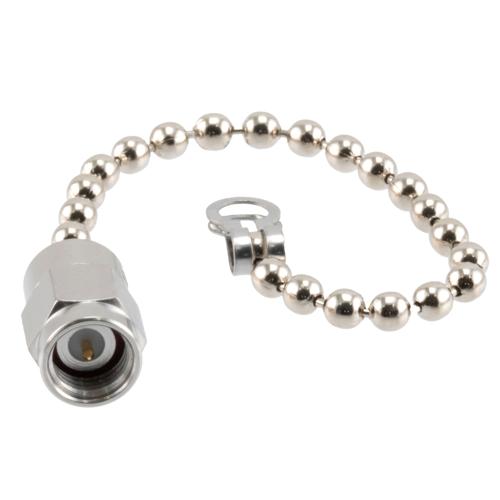 SMA Male (Plug) Termination (Load) 2 Watts, DC to 18 GHz with Chain, Stainless Steel FMTR1173C