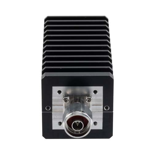 N-Type Male (Plug) Termination (Load) 50 Watts, DC to 6 GHz, Black Anodized Aluminum FMTR1185