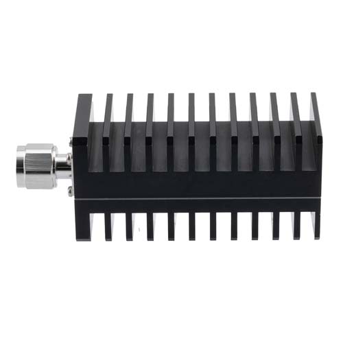 N-Type Male (Plug) Termination (Load) 50 Watts, DC to 6 GHz, Black Anodized Aluminum FMTR1185