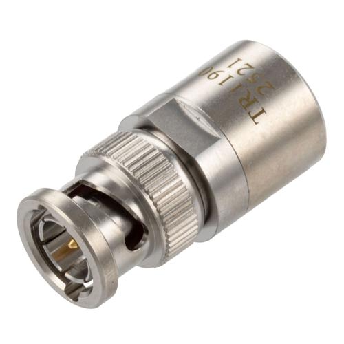 BNC Male (Plug) RF Termination (Load), 2 Watt, DC to 12 GHz, 75 Ohm, Brass FMTR1190