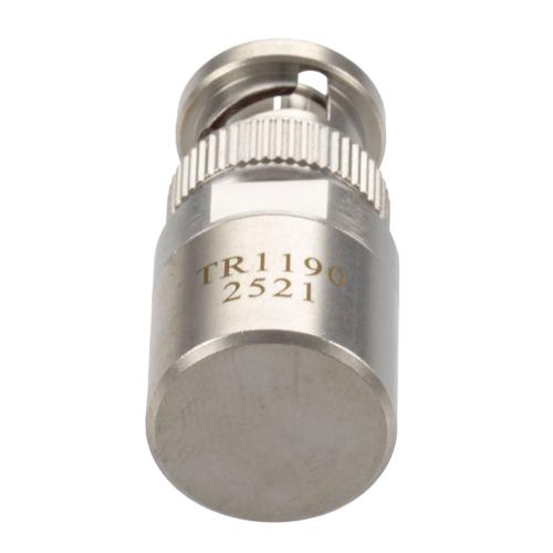BNC Male (Plug) RF Termination (Load), 2 Watt, DC to 12 GHz, 75 Ohm, Brass FMTR1190