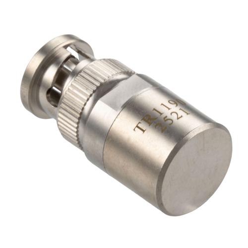 BNC Male (Plug) RF Termination (Load), 2 Watt, DC to 12 GHz, 75 Ohm, Brass FMTR1190