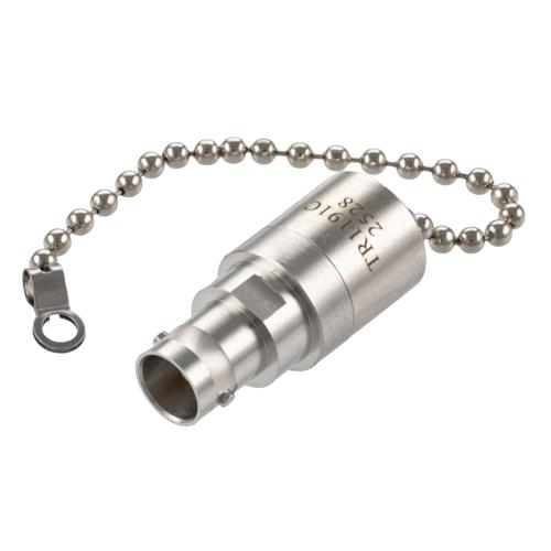 BNC Female (Jack) RF Termination (Load) with Chain, 2 Watt, DC to 12 GHz, 75 Ohm, Brass FMTR1191C