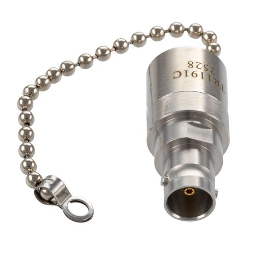 BNC Female (Jack) RF Termination (Load) with Chain, 2 Watt, DC to 12 GHz, 75 Ohm, Brass FMTR1191C