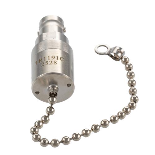 BNC Female (Jack) RF Termination (Load) with Chain, 2 Watt, DC to 12 GHz, 75 Ohm, Brass FMTR1191C