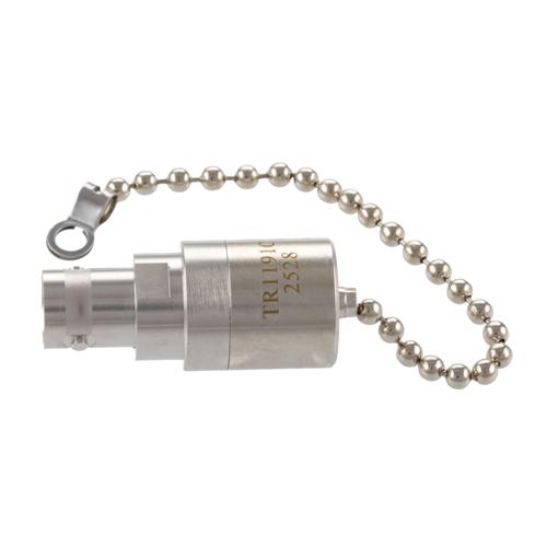 BNC Female (Jack) RF Termination (Load) with Chain, 2 Watt, DC to 12 GHz, 75 Ohm, Brass FMTR1191C