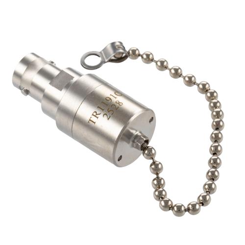 BNC Female (Jack) RF Termination (Load) with Chain, 2 Watt, DC to 12 GHz, 75 Ohm, Brass FMTR1191C