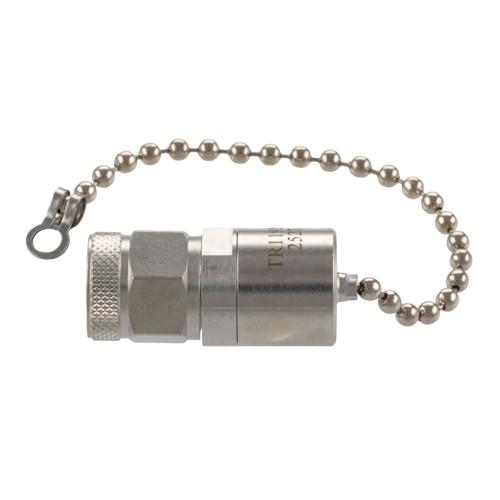 TNC Male (Plug) RF Termination (Load) with Chain, 2 Watt, DC to 12 GHz, 75 Ohm, Brass FMTR1192C
