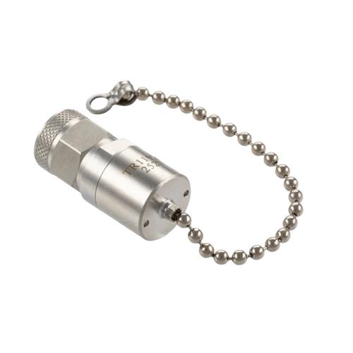 TNC Male (Plug) RF Termination (Load) with Chain, 2 Watt, DC to 12 GHz, 75 Ohm, Brass FMTR1192C