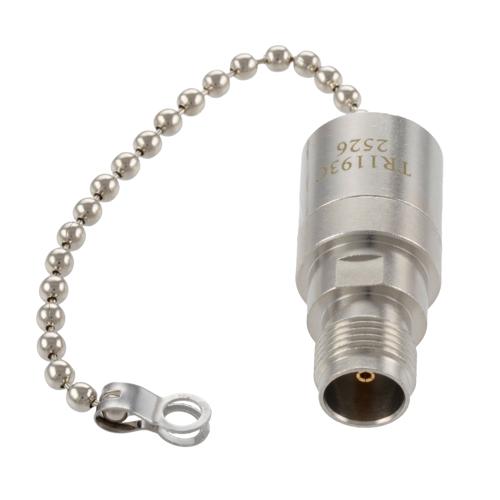 TNC Female (Jack) RF Termination (Load) with Chain, 2 Watt, DC to 12 GHz, 75 Ohm, Brass FMTR1193C