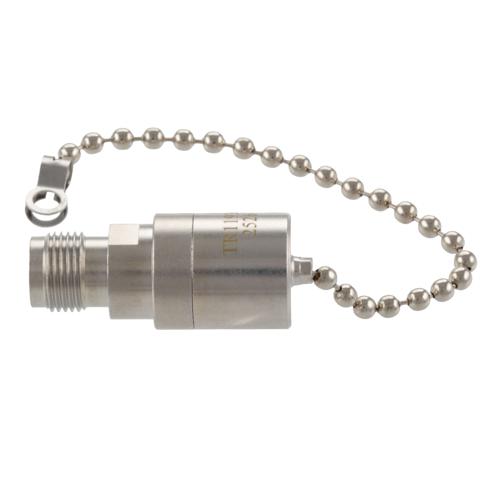 TNC Female (Jack) RF Termination (Load) with Chain, 2 Watt, DC to 12 GHz, 75 Ohm, Brass FMTR1193C