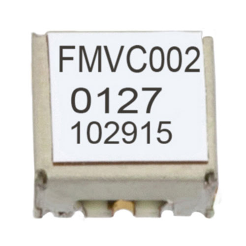 VCO (Voltage Controlled Oscillator) 0.175 inch SMT (Surface Mount), Frequency of 250 MHz to 500 MHz, Phase Noise -127 dBc/Hz FMVC002