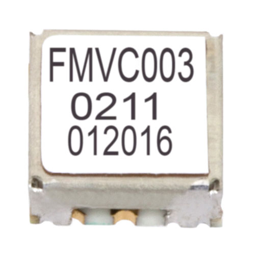 VCO (Voltage Controlled Oscillator) 0.175 inch SMT (Surface Mount), Frequency of 500 MHz to 1,000 MHz, Phase Noise -97 dBc/Hz FMVC003