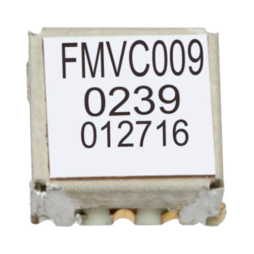 VCO (Voltage Controlled Oscillator) 0.175 inch SMT (Surface Mount), Frequency of 3.57 GHz to 4.58 GHz, Phase Noise -83 dBc/Hz FMVC009