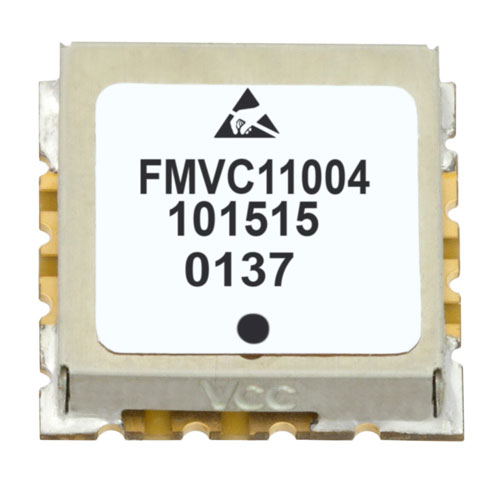 VCO (Voltage Controlled Oscillator) 0.5 inch SMT (Surface Mount), Frequency of 40 MHz to 80 MHz, Phase Noise -117 dBc/Hz FMVC11004