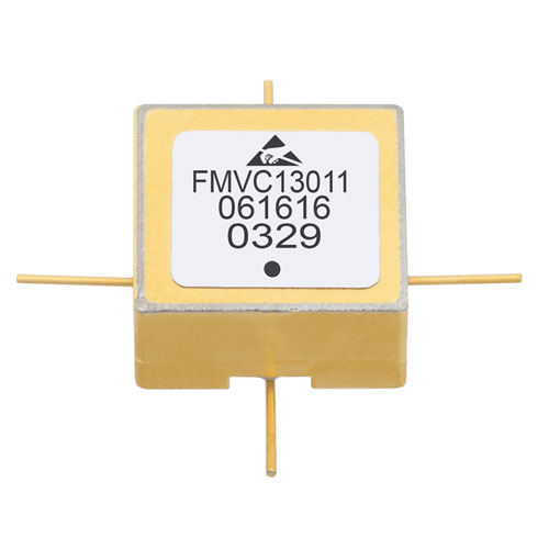 VCO (Voltage Controlled Oscillator) 0.5 inch Hermetic SMT (Surface Mount), Frequency of 200 MHz to 400 MHz, Phase Noise -106 dBc/Hz FMVC13011