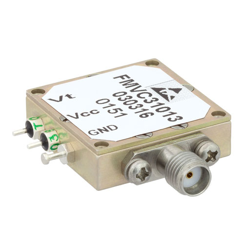 VCO (Voltage Controlled Oscillator) Frequency of 3 GHz to 3.5 GHz, Phase Noise -81 dBc/Hz and SMA FMVC31013