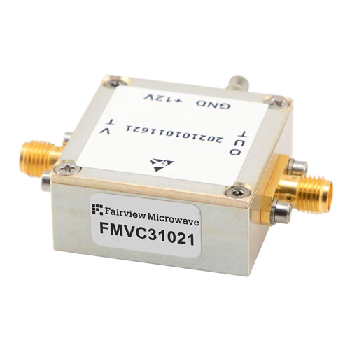 Voltage Controlled Oscillator, 1435 MHz to 1650 MHz, Pout +7 dBm, Phase Noise of -90 dBc/Hz, 0.5V to 5.0V Tuning Range, SMA FMVC31021