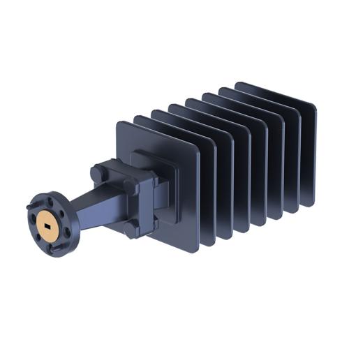 WR-10 Waveguide Load Rated For 50 Watts, Operating from 75 GHz to 110 GHz, Constructed from Copper and Equipped with a UG-387/U-M Flange FMW10TR0002