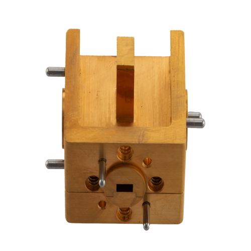 WR-15 2 Way Waveguide Power Divider From 55 GHz to 62 GHz UG-185/U Flange, Copper FMW15DV002